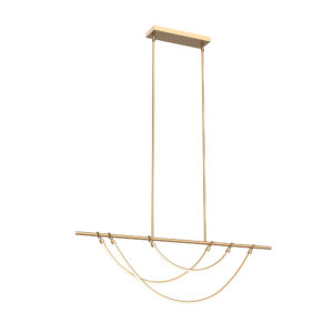 Alora Lighting Aryas Series LP317448VB LED Linear Pendant/Chandelier