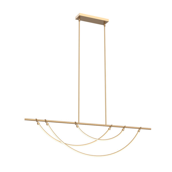 Alora Lighting Aryas Series LP317460VB LED Linear Pendant/Chandelier