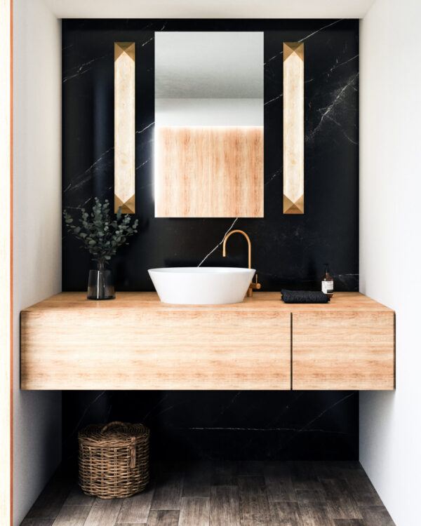 Alora Lighting Caesar Series WV323225VBAR ADA Compliant LED Wall/Bath Sconce - Image 2