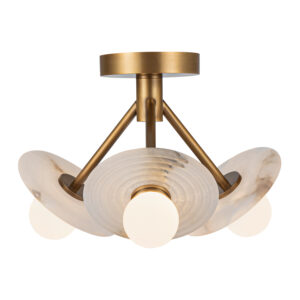 Alora Lighting Dahlia Series SF346313VBAR LED Semi-Flush