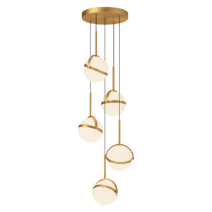 Alora Lighting Globo Series MP301005BG LED Multi-Pendant