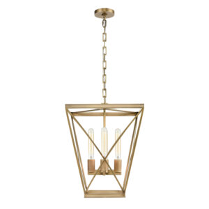 Alora Lighting Lattice Series PD309616VB Solid Brass Lantern