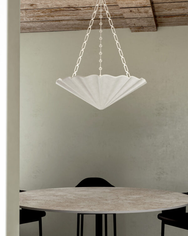 Alora Lighting Martine Series CH352330AW Bowl Pendant - Image 3