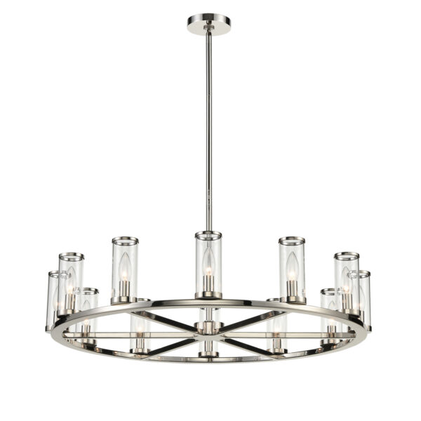 Alora Lighting Revolve Series CH309012PNCG Chandelier