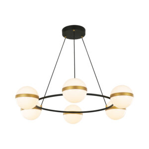 Alora Lighting Tagliato Series CH302006MBBG LED Chandelier
