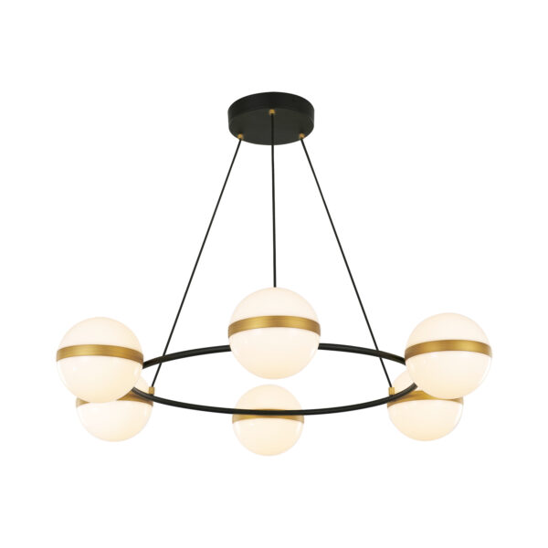 Alora Lighting Tagliato Series CH302006MBBG LED Chandelier