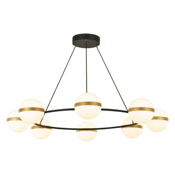 Alora Lighting Tagliato Series CH302008MBBG LED Chandelier