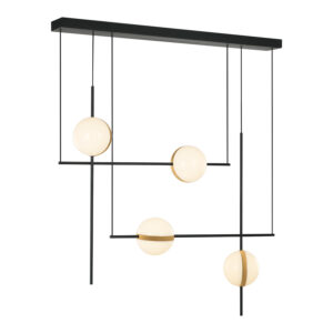 Alora Lighting Tagliato Series LP302004MBBG LED Linear Pendant/Chandelier