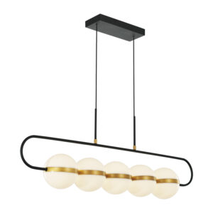 Alora Lighting Tagliato Series LP302005MBBG LED Linear Pendant/Chandelier