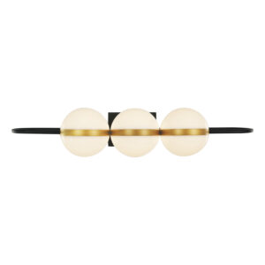Alora Lighting Tagliato Series WV302003MBBG LED Wall/Bath Sconce
