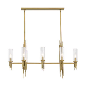 Alora Lighting Torres Series LP335838VBCR Linear Pendant/Chandelier