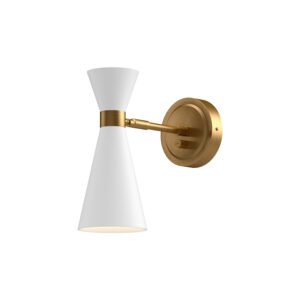 Alora Mood Lighting Blake Series WV574404WHAG Wall Sconce