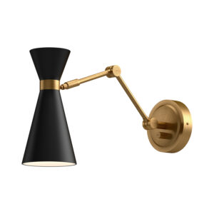 Alora Mood Lighting Blake Series WV574524MBAG Swing-Arm Wall Sconce
