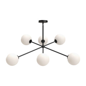 Alora Mood Lighting Cassia Series CH549640MBOP Convertable Semi-Flush/Chandelier