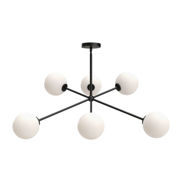 Alora Mood Lighting Cassia Series CH549640MBOP Convertable Semi-Flush/Chandelier