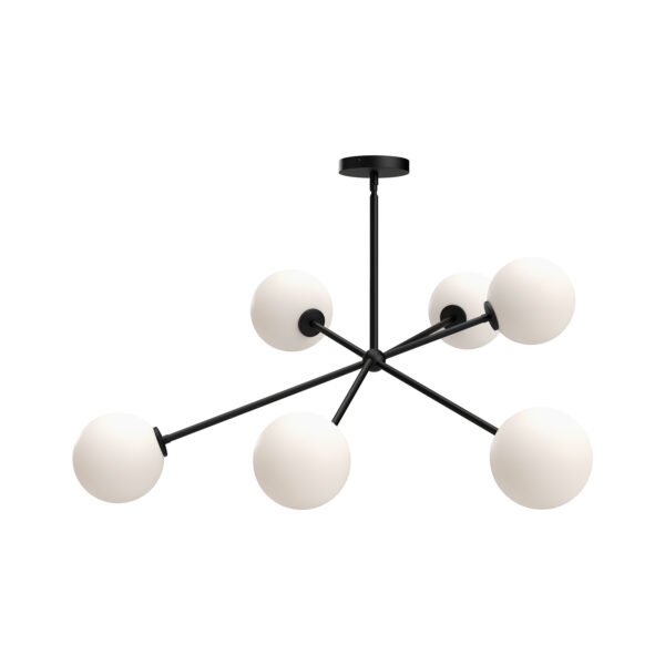 Alora Mood Lighting Cassia Series CH549640MBOP Convertable Semi-Flush/Chandelier - Image 2
