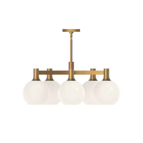 Alora Mood Lighting Castilla Series CH506129AGOP Convertable Semi-Flush/Chandelier - Image 2