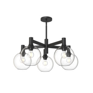 Alora Mood Lighting Castilla Series CH506129MBCL Convertable Semi-Flush/Chandelier
