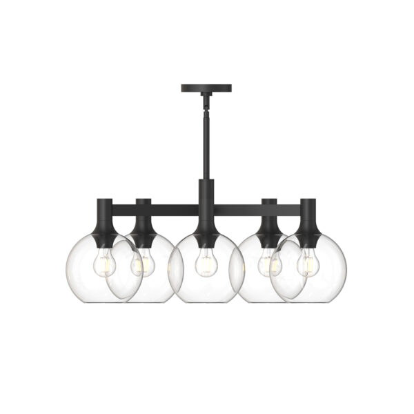 Alora Mood Lighting Castilla Series CH506129MBCL Convertable Semi-Flush/Chandelier - Image 2