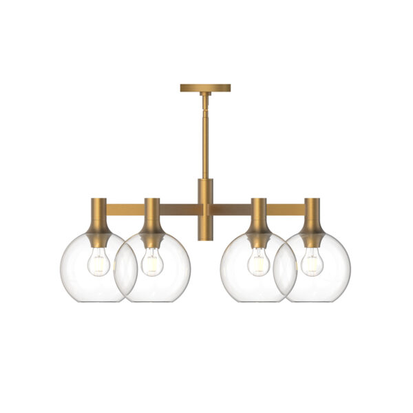 Alora Mood Lighting Castilla Series CH506230AGCL Convertable Semi-Flush/Chandelier - Image 2