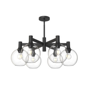 Alora Mood Lighting Castilla Series CH506230MBCL Convertable Semi-Flush/Chandelier