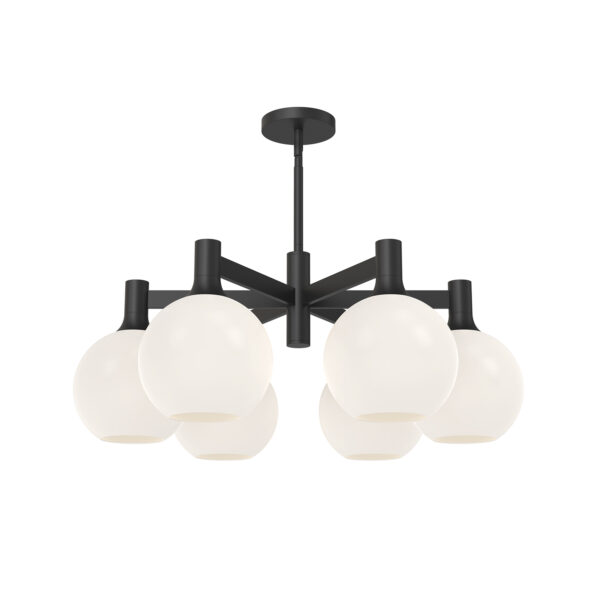 Alora Mood Lighting Castilla Series CH506230MBOP Convertable Semi-Flush/Chandelier