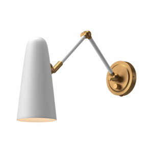Alora Mood Lighting Daniel Series WV578925WHAG Swing-Arm Wall