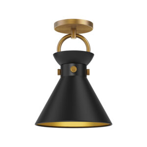 Alora Mood Lighting Emerson Series SF412009AGMB Semi-Flush
