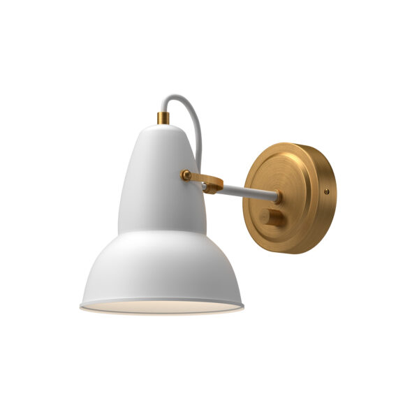 Alora Mood Lighting Felix Series WV578805WHAG Adjustable Wall Sconce