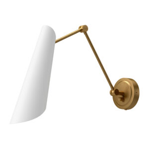Alora Mood Lighting Gabriel Series WV572325WHAG Swing-Arm Wall