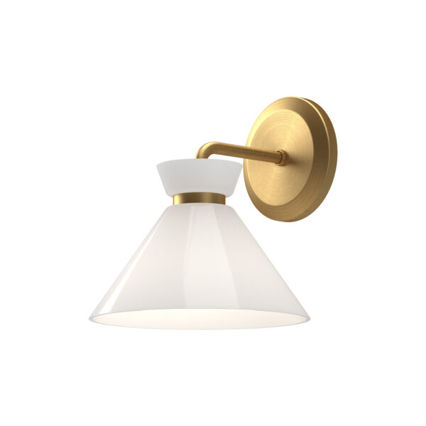 Alora Mood Lighting Halston Series WV470108BGGO Wall Sconce