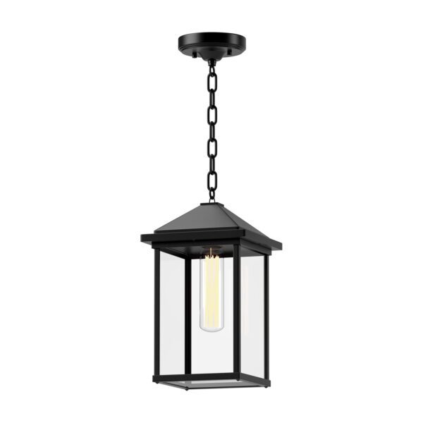 Alora Mood Lighting Larchmont Series EP552009BKCL Exterior Hanging Lantern