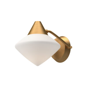 Alora Mood Lighting Nora Series WV537508AGOP Schoolhouse Wall Sconce