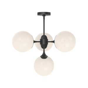 Alora Mood Lighting Nouveau Series CH505426MBOP Convertible Semi-Flush/Chandelier