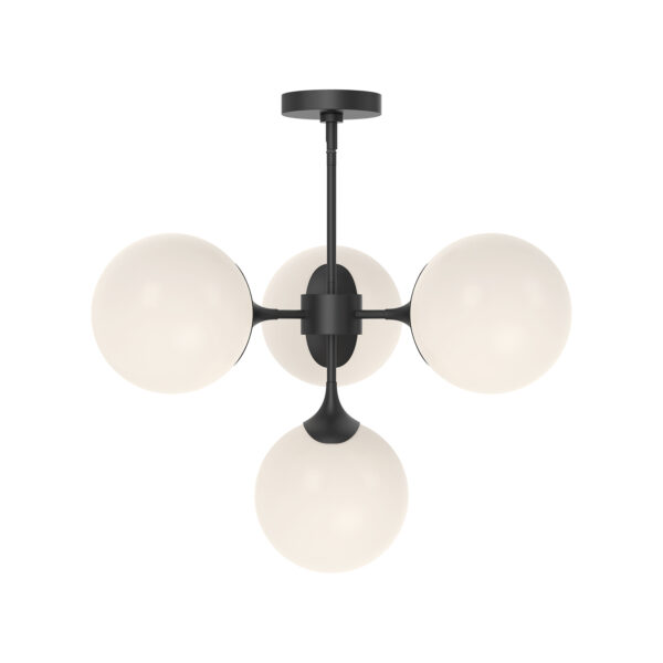 Alora Mood Lighting Nouveau Series CH505426MBOP Convertible Semi-Flush/Chandelier