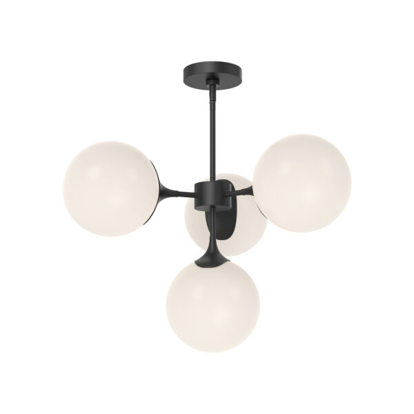 Alora Mood Lighting Nouveau Series CH505426MBOP Convertible Semi-Flush/Chandelier - Image 2