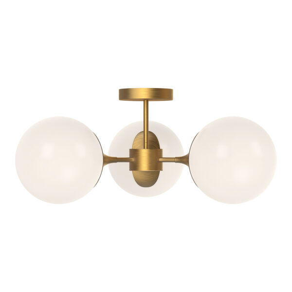 Alora Mood Lighting Nouveau Series SF505326AGOP Convertible Semi-Flush/Chandelier