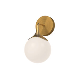 Alora Mood Lighting Nouveau Series WV505106AGOP Wall/Bath Sconce