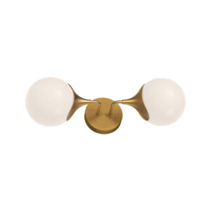 Alora Mood Lighting Nouveau Series WV505219AGOP Wall/Bath Sconce