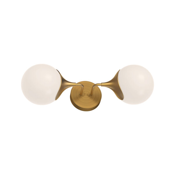 Alora Mood Lighting Nouveau Series WV505219AGOP Wall/Bath Sconce