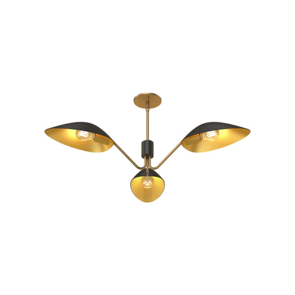 Alora Mood Lighting Oscar Series PD550336MBAG Convertible Semi-Flush/Chandelier - Image 2