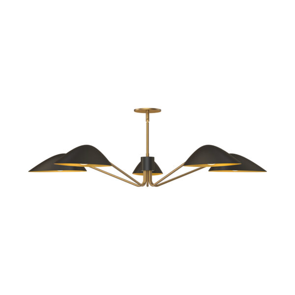 Alora Mood Lighting Oscar Series PD550545MBAG Convertible Semi-Flush/Chandelier - Image 3