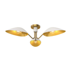 Alora Mood Lighting Oscar Series SF550332WHAG Semi-Flush