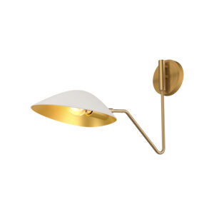 Alora Mood Lighting Oscar Series WV550006WHAG Wall Sconce