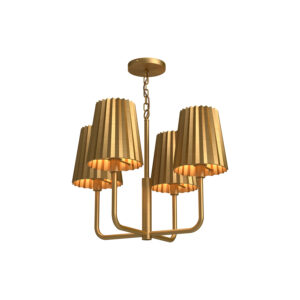 Alora Mood Lighting Plisse Series CH528423AG Chandelier