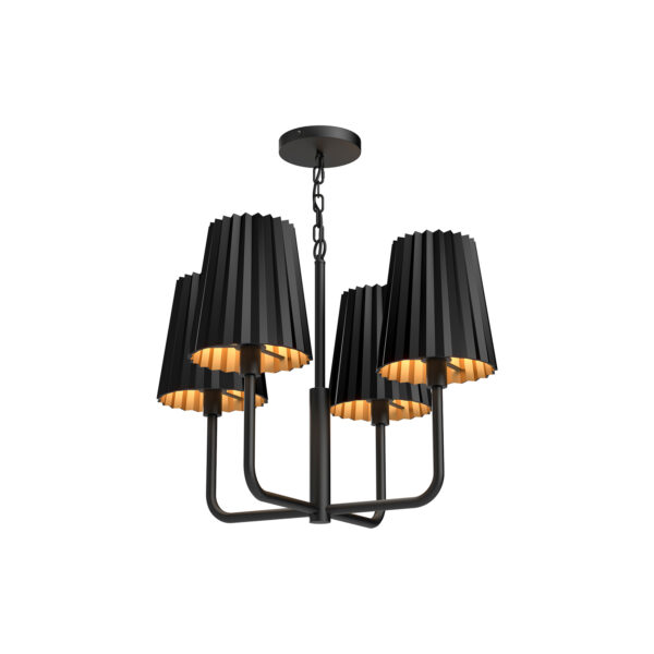 Alora Mood Lighting Plisse Series CH528423MB Chandelier