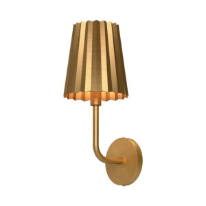 Alora Mood Lighting Plisse Series WV528007AG Wall Sconce