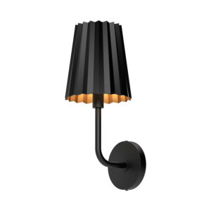 Alora Mood Lighting Plisse Series WV528007MB Wall Sconce
