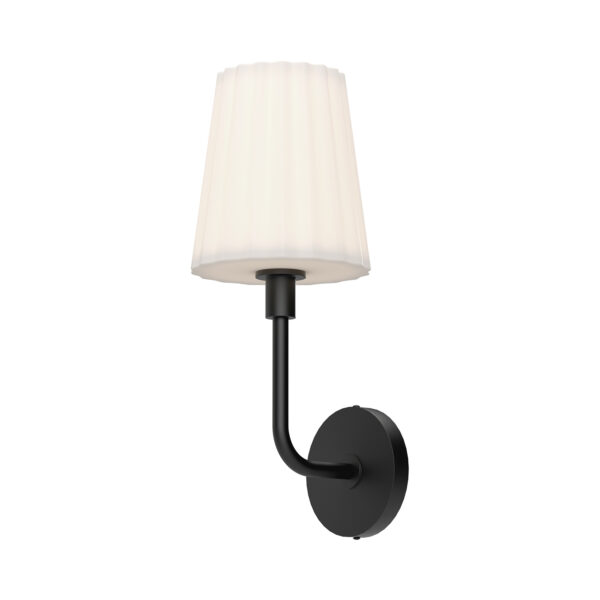 Alora Mood Lighting Plisse Series WV628107MBOP Wall Sconce