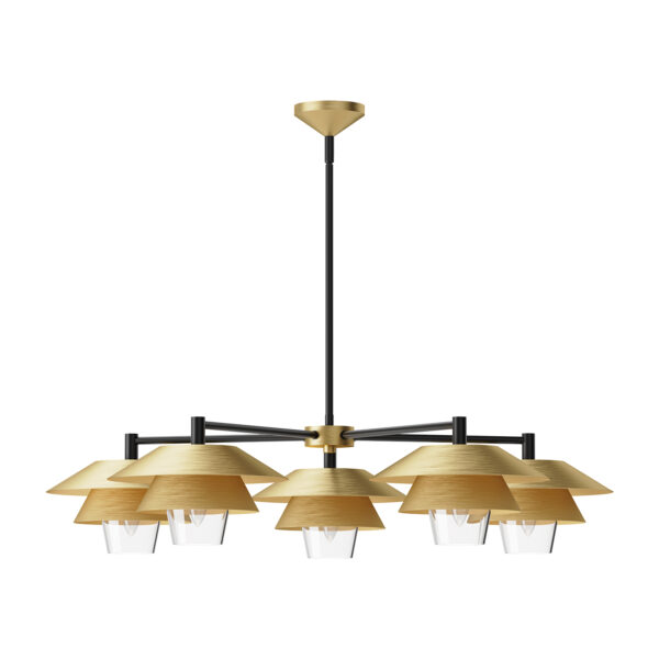 Alora Mood Lighting Tetsu Series CH475138BGCL Chandelier